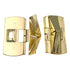 Set of Warwick Double Hung Window Flip Wedge Vent Locks, Polished Brass SH1052PB