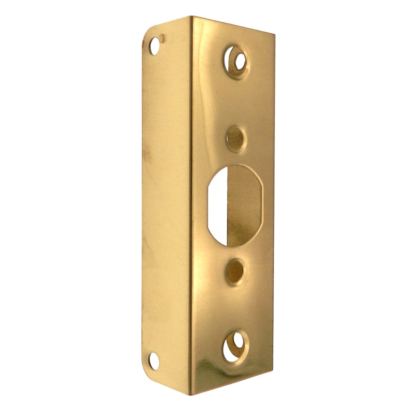 Warwick Door Edge Guard Reinforcer for 1 3/8" Door, Polished Brass SH1068PB