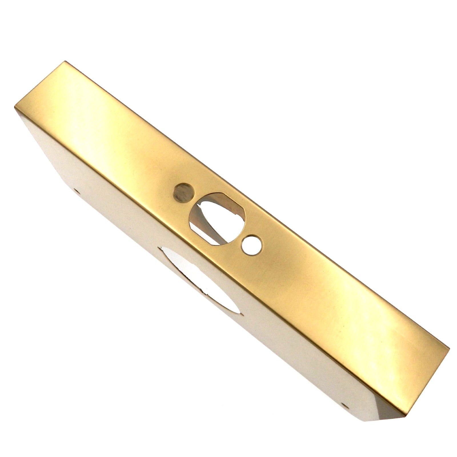 Warwick 1 3/8" Door Edge Guard Reinforcer 2 3/8" Backset Polished Brass SH1070PB