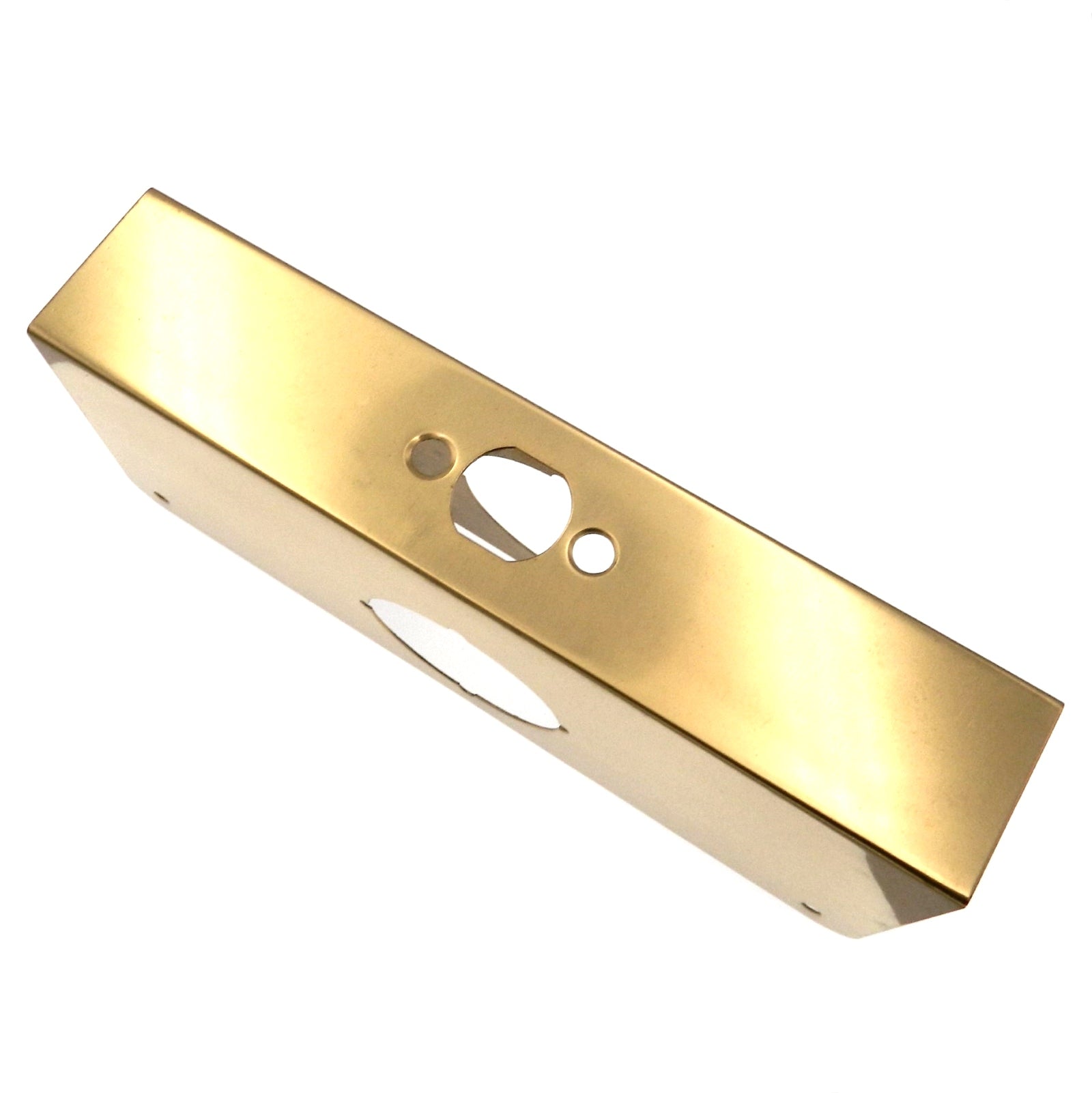 Warwick 1 3/4" Door Edge Guard Reinforcer 2 3/8" Backset Polished Brass SH1071PB