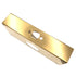 Warwick 1 3/4" Door Edge Guard Reinforcer 2 3/8" Backset Polished Brass SH1071PB