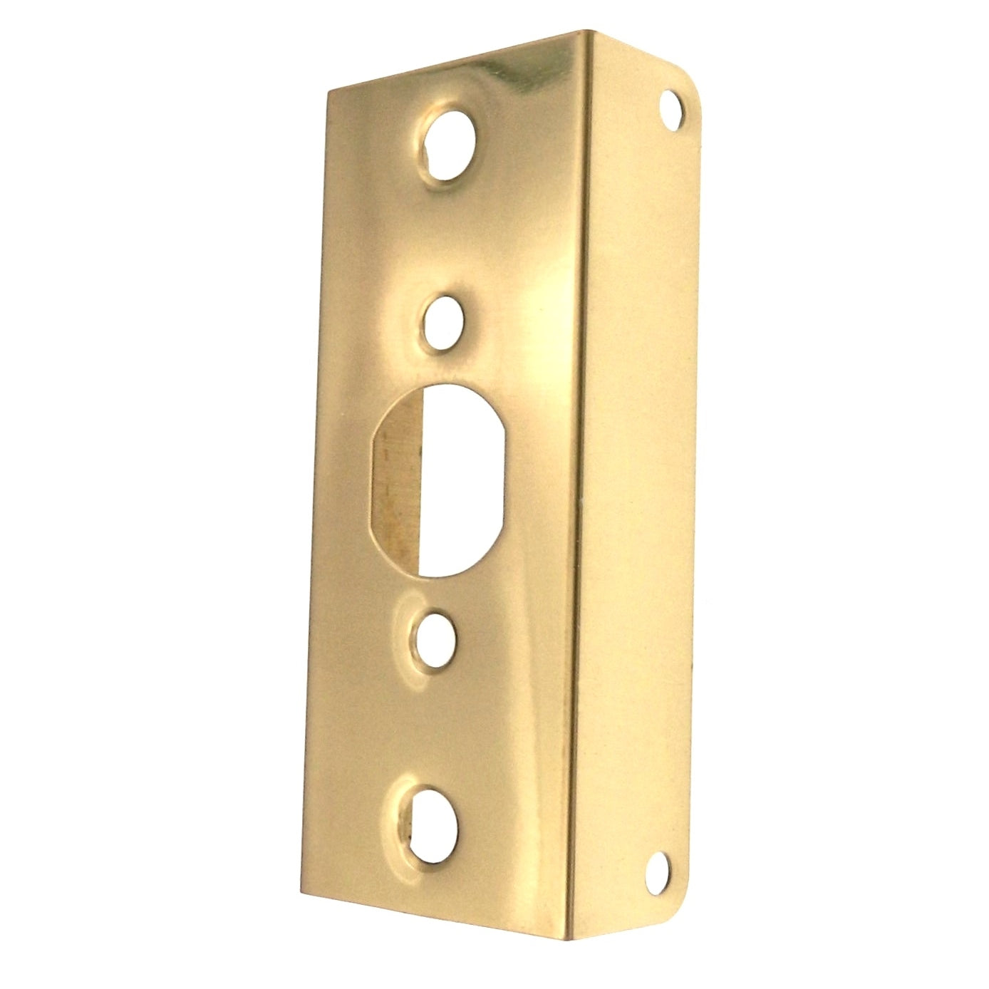 Warwick Door Edge Guard Reinforcer for 1 3/4" Door, Polished Brass SH1073PB