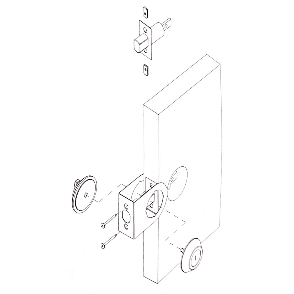 Warwick 1 3/4" Door Edge Guard Reinforcer 2 3/4" Backset Polished Brass SH1076PB