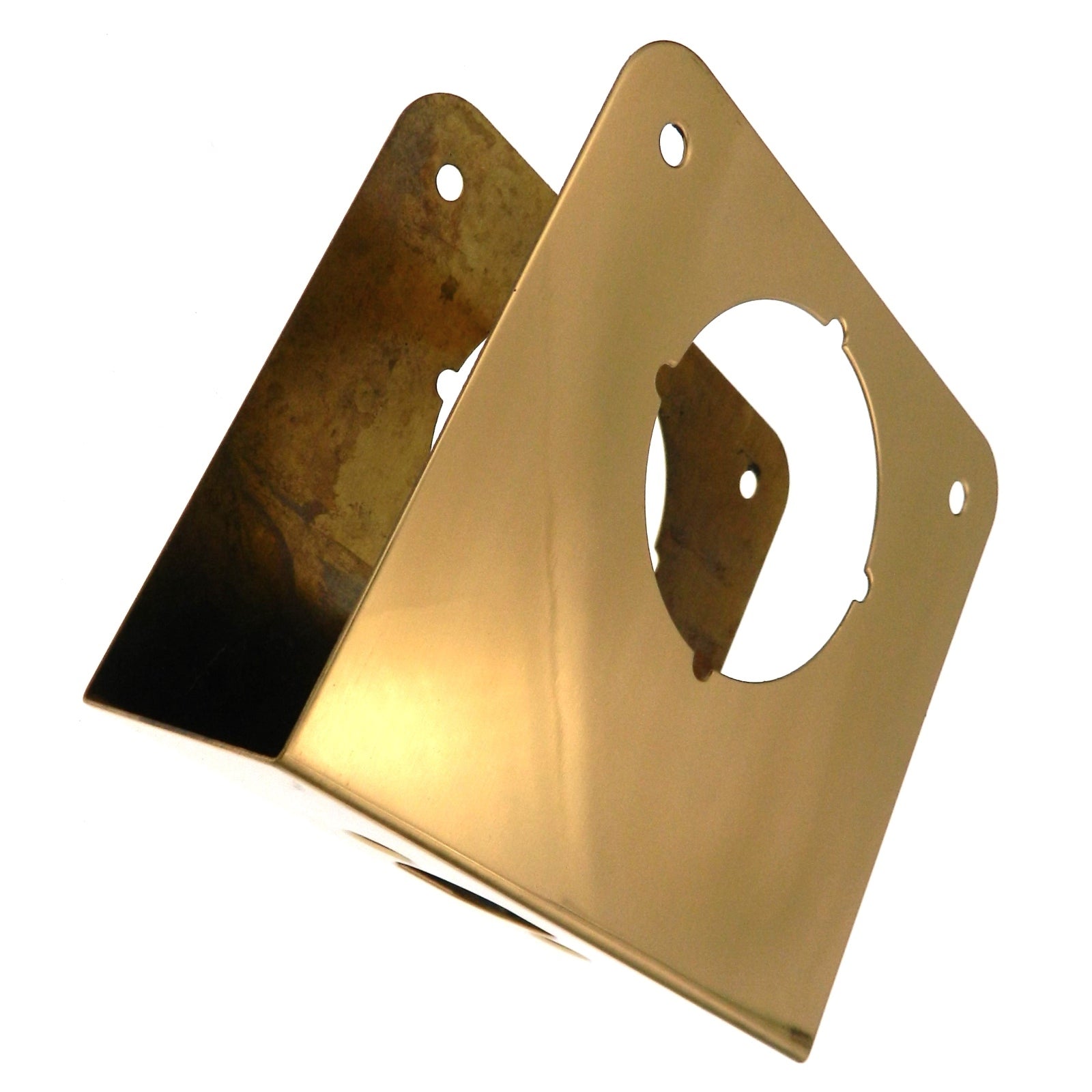 Warwick 1 3/4" Door Edge Guard Reinforcer 2 3/4" Backset Polished Brass SH1080PB