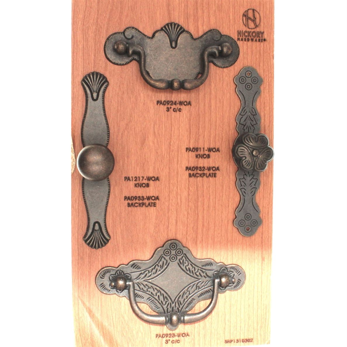 Belwith Palmetto Rustic Windover Antique 5" Cabinet Knob Backplate PA0932-WOA