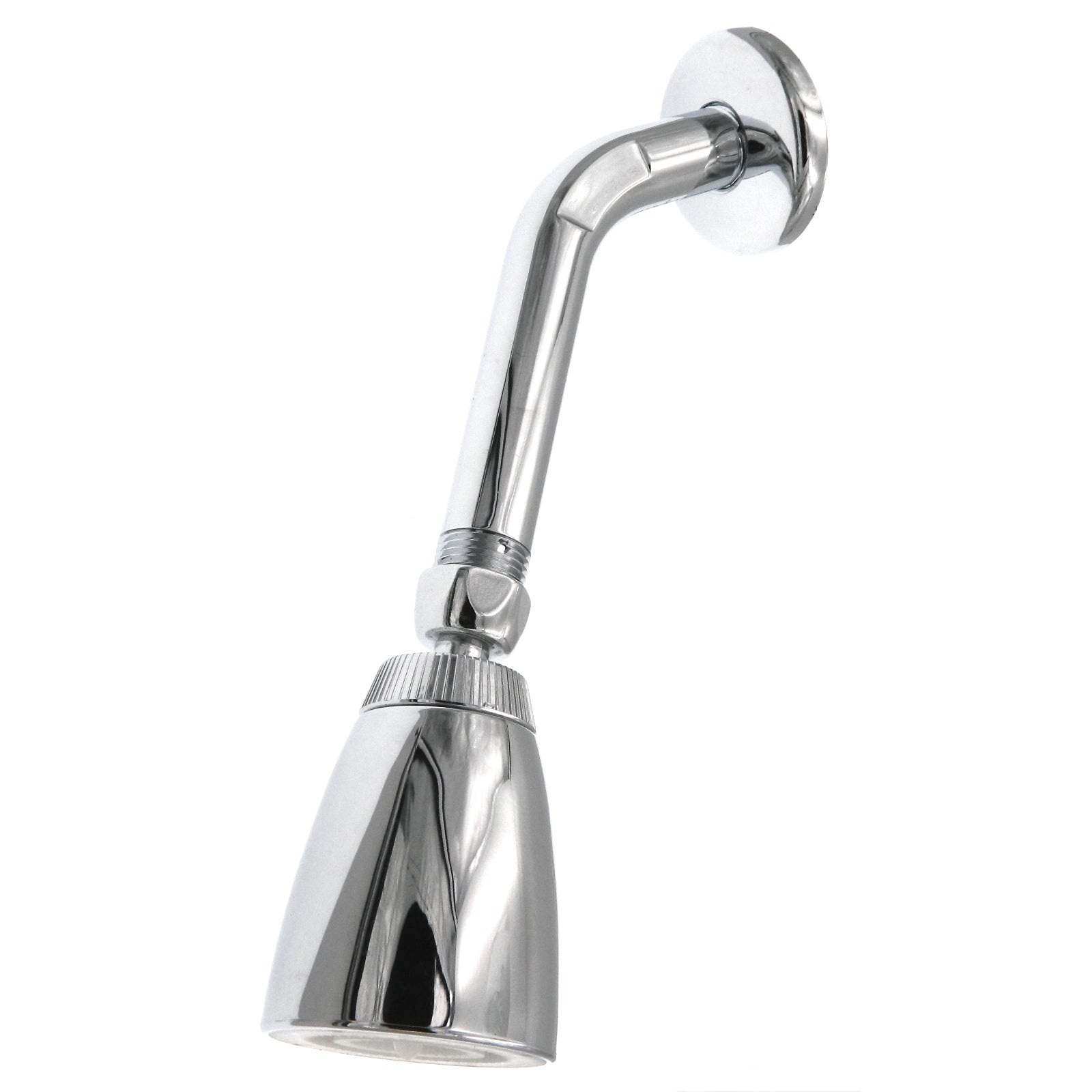 Chrome Shower Head with Arm and Flange Ball Joint 2.5 GPM ASME a112.18.1M