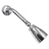 Chrome Shower Head with Arm and Flange Ball Joint 2.5 GPM ASME a112.18.1M