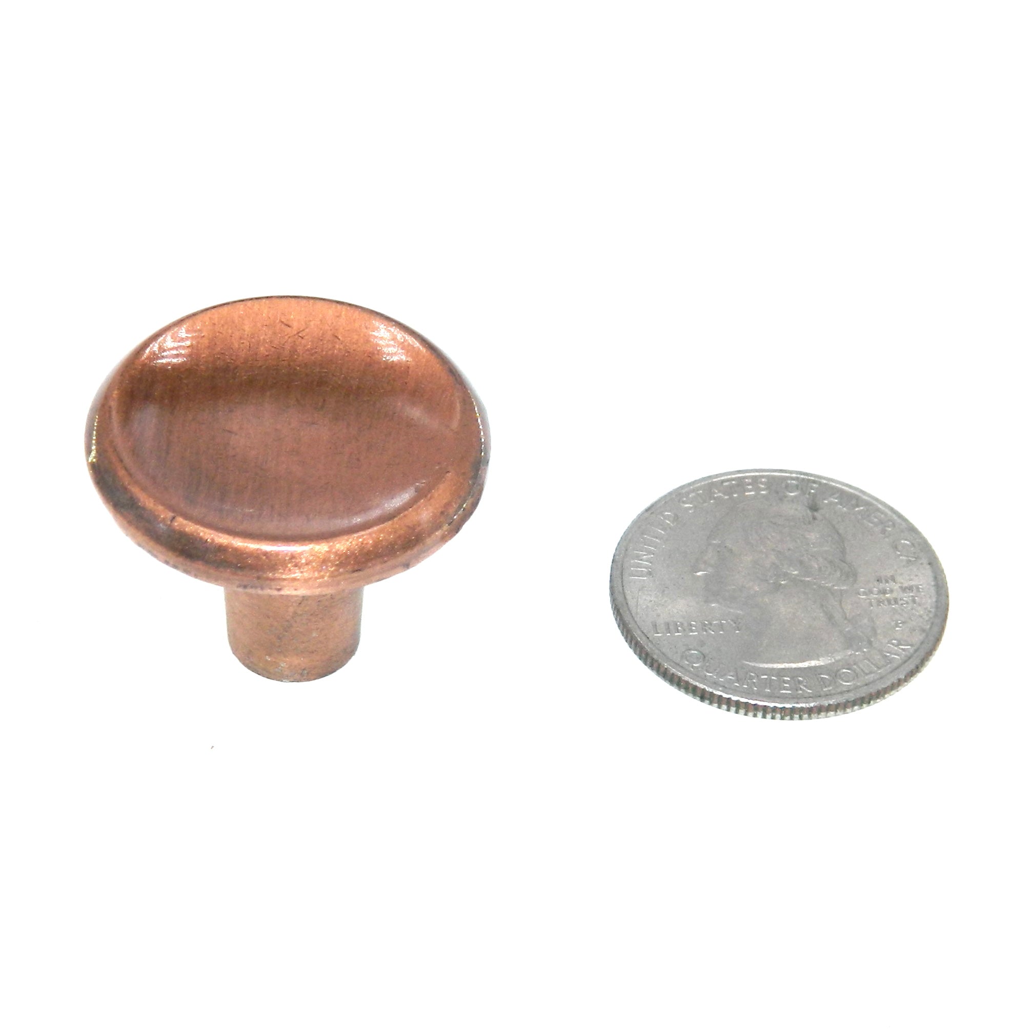 Amerock Contemporary Antique Copper 1" Round Cabinet Knob Pull BP551-AC