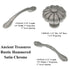 20 Pack of Ancient Treasures Rustic Hammered C025SAT Satin Chrome 3"cc Arch Pull