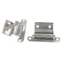 National Mfg. Chrome 3/8" Inset Art Deco Face Cabinet Hinges 2 Pack V460D-26