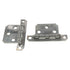 National Mfg. Zinc Art Deco Face Mount Flush Cabinet Hinges 2 Pack V460S-2G