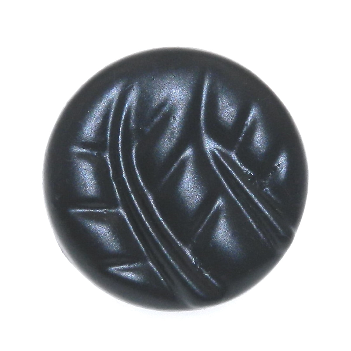 WCH 1 1/4" Black Round Leaf Cabinet Knob WH103-BLK