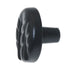 10 Pack WH103-BLK Black 1 1/4" Round Leaf-Design Kitchen Cabinet Knobs Pulls